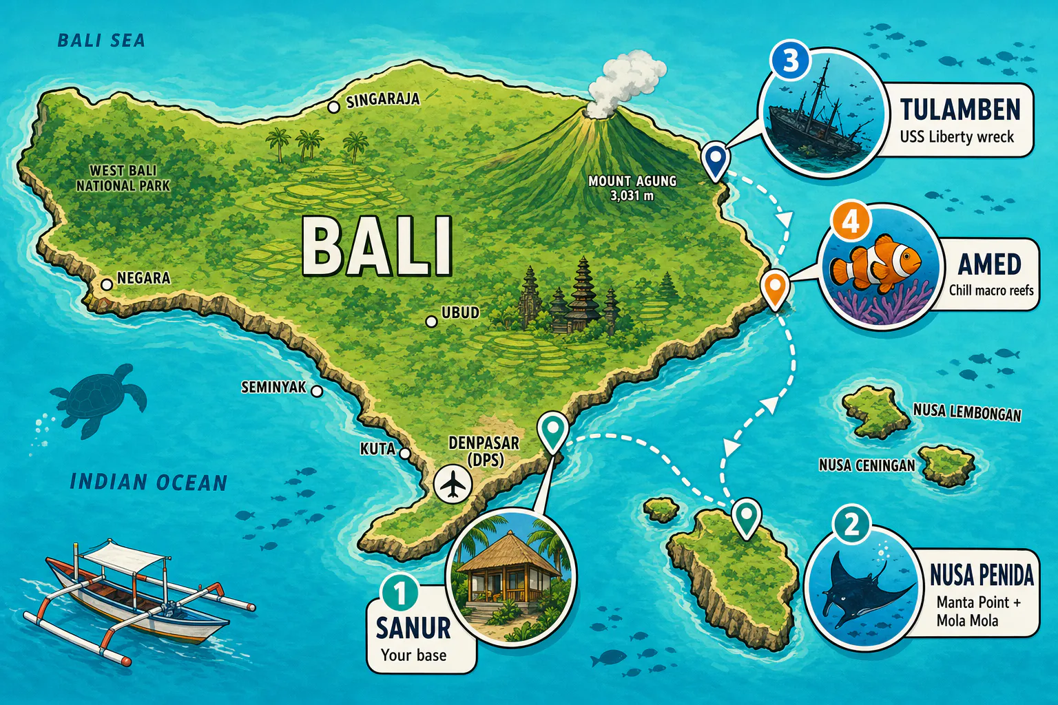 52ad839e a300 40cb 925d 04eee2b01d0f first time diving bali map