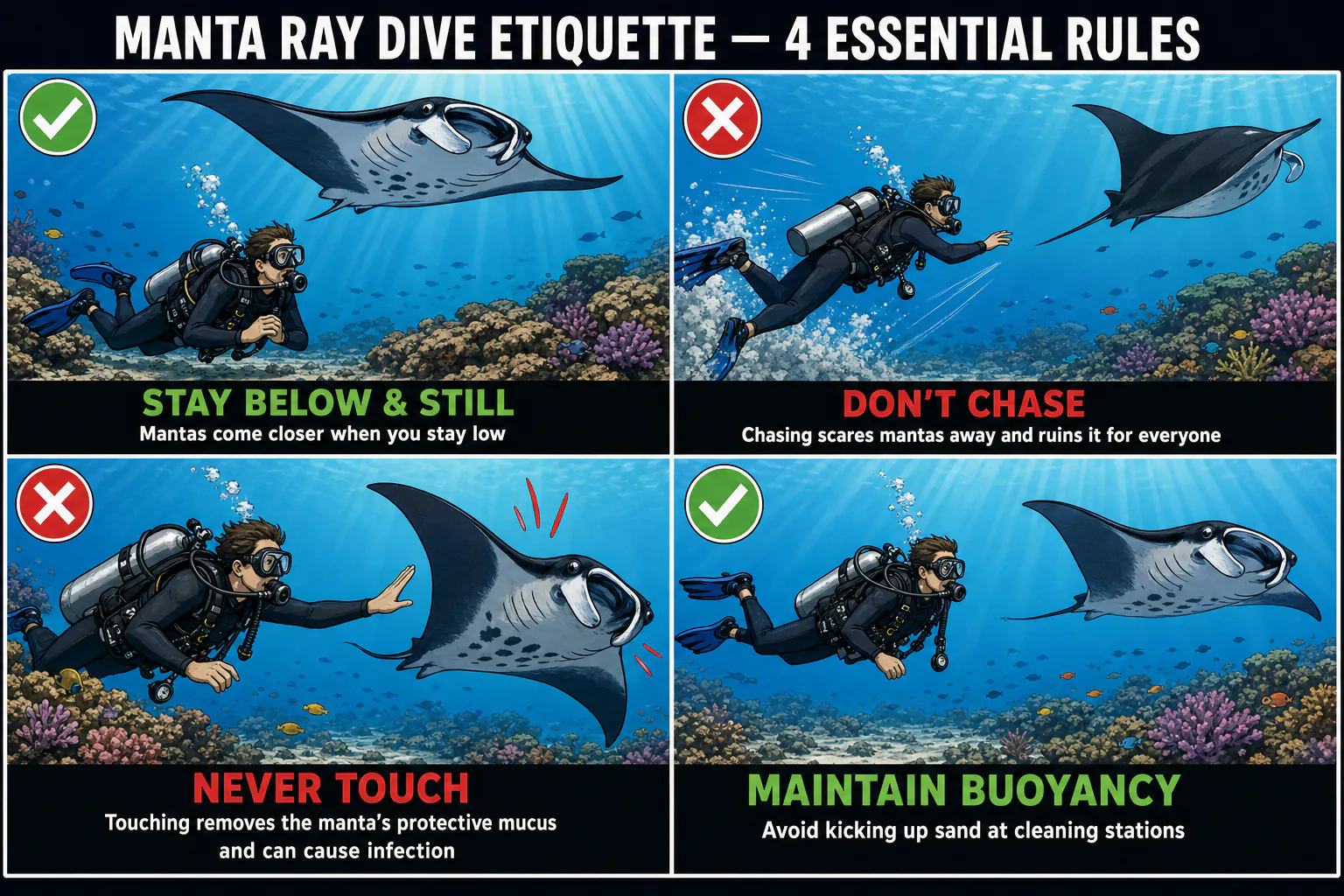 ab88caf0 3e5a 43fe 8693 6b0ab0e0139a manta ray etiquette do dont