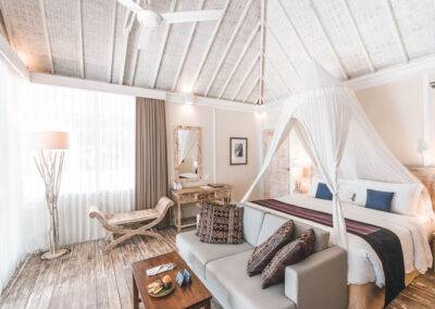 1. Private Beach Bungalow Bedroom