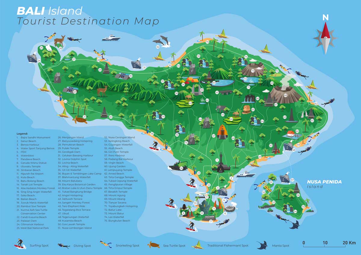 Bali Map 