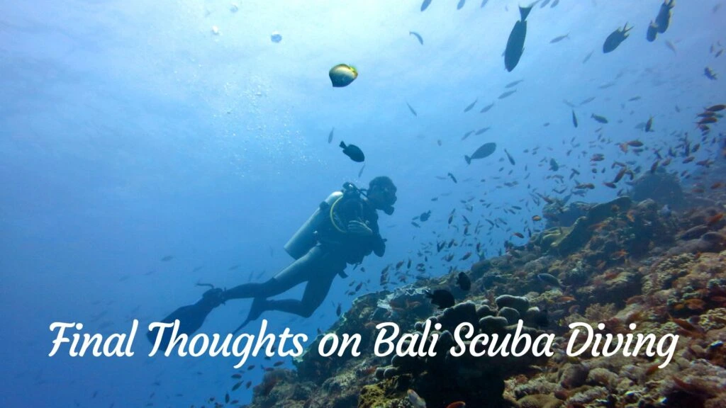 Final Thoughts on Bali Scuba Diving